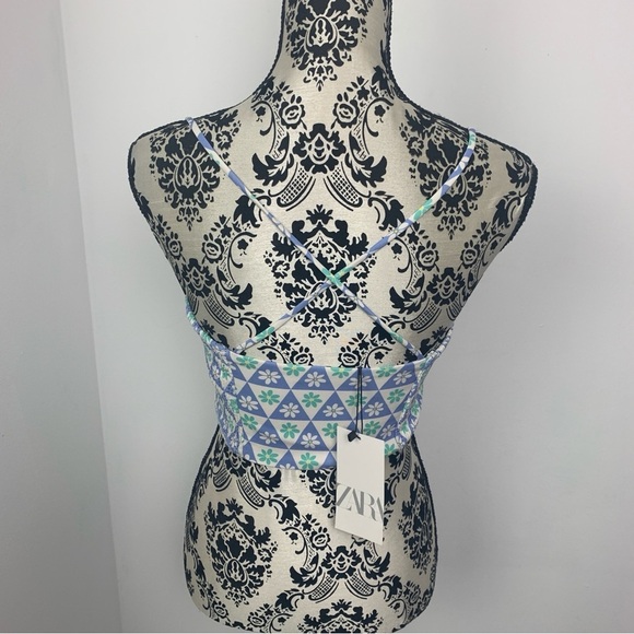 NWT Zara Corset Crop Top - Picture 9 of 14